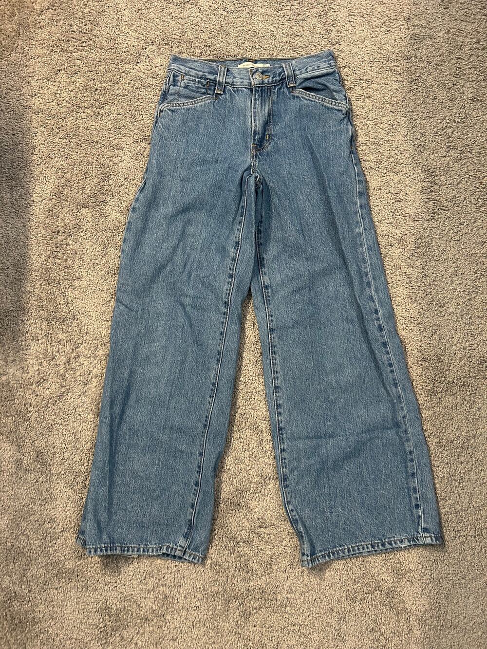 Womens Levi's '94 Baggy Wide Leg Jeans (Light Wash)